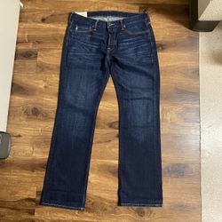 Brand New Men’s Abercrombie & Fitch brand Boot Cut Blue Denim Jeans Up For Sale