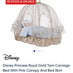 Cinderella Twin Size Bed/cama tamaño Individual