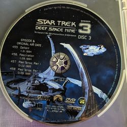 Star Trek Deep Space Nine DS9 Season 3 Disc 3 DVD Replacement DISC ONLY Three Third