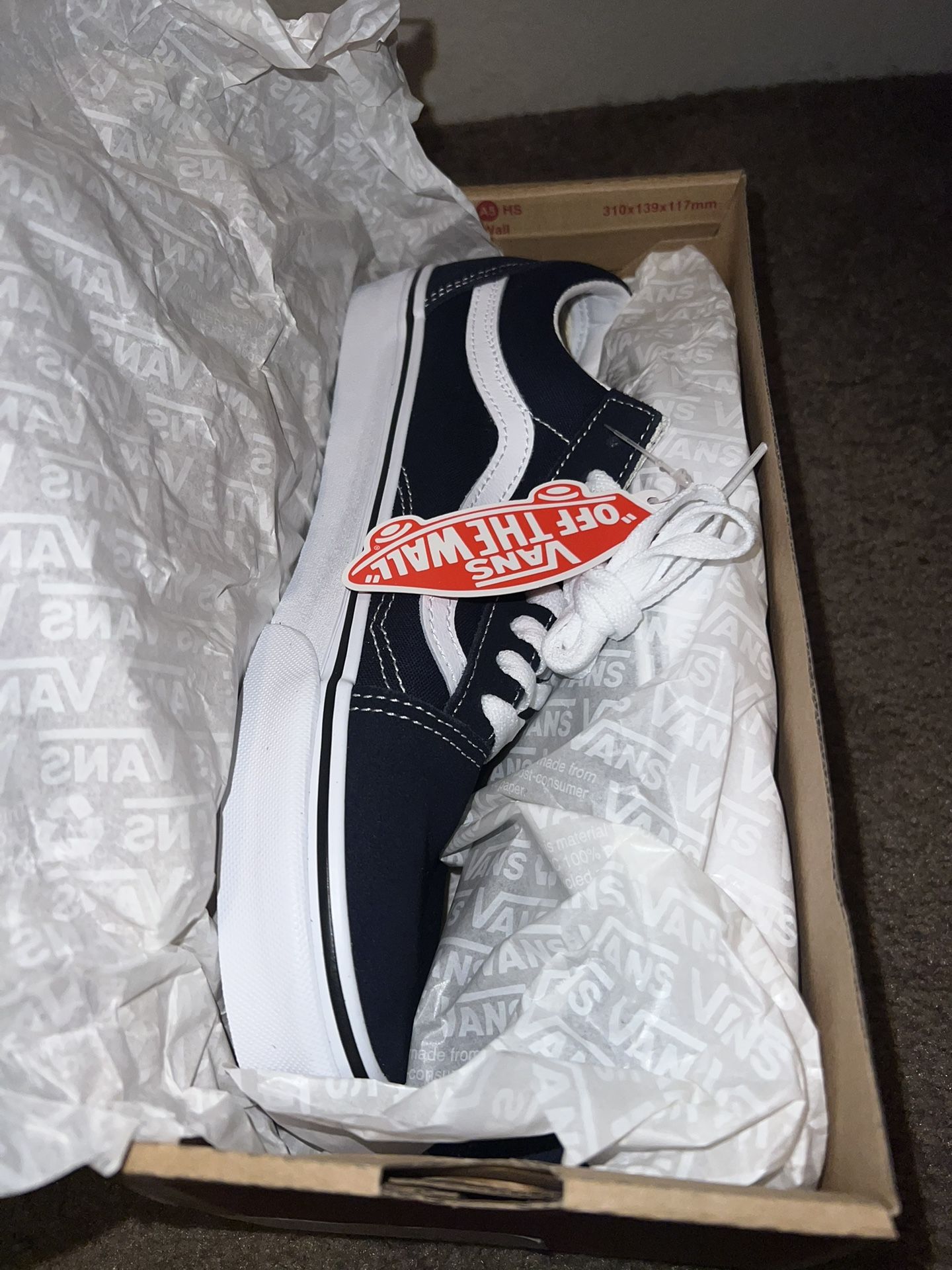 Dark Navy Blue Vans Mens Size 9