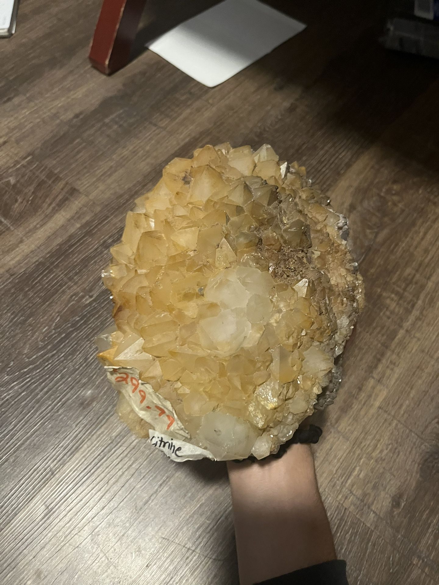 Natural Large Citrine Cluster Crystal