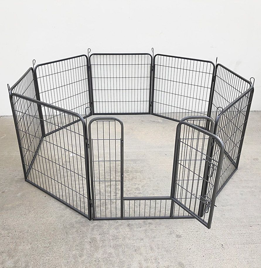 $80 (Brand New) Heavy duty 32” tall x 32” wide x 8-panel pet playpen dog crate kennel exercise cage fence 