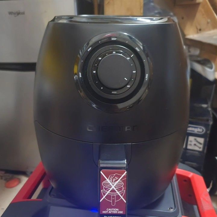 $35🐠🐠🐠Chefman - TurboFry 3.6 Qt. Analog Air Fryer, Dual Dial Control - Black