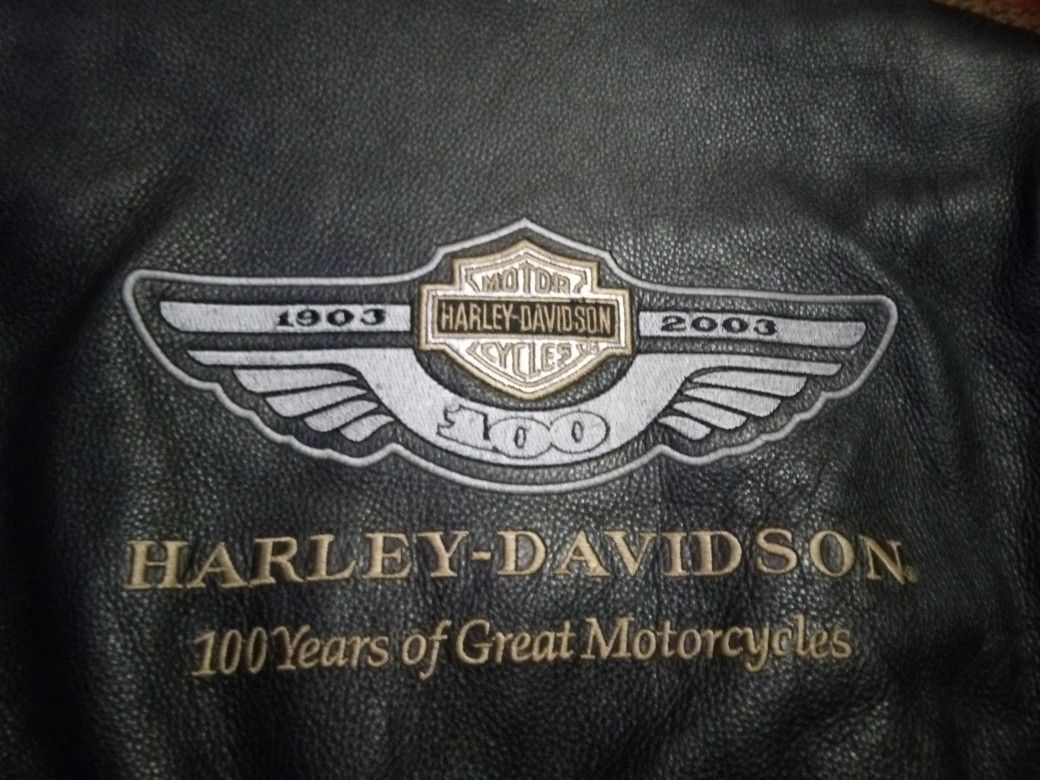 Harley Davidson 100th Anniversary Women's Leather Coat