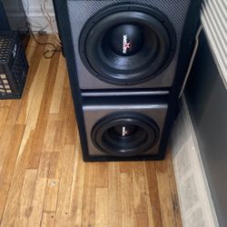 Five Star 12inch Speakers And Two Audio Bank Amplifiers 