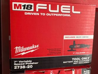 Milwaukee new 7” polisher variable speeds