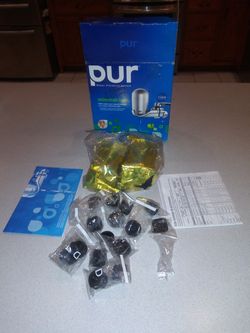 PUR WATER FILTRATION SYSTEM FM-4100B NEW OPENED BOX SEALED ITEMS INSIDE