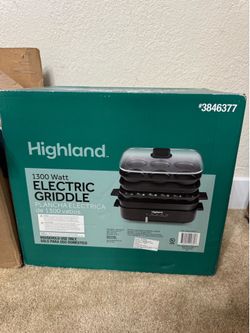 Electric griddle