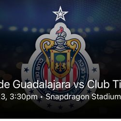 Chivas vs Xolos March 23 (2 Tickets) 
