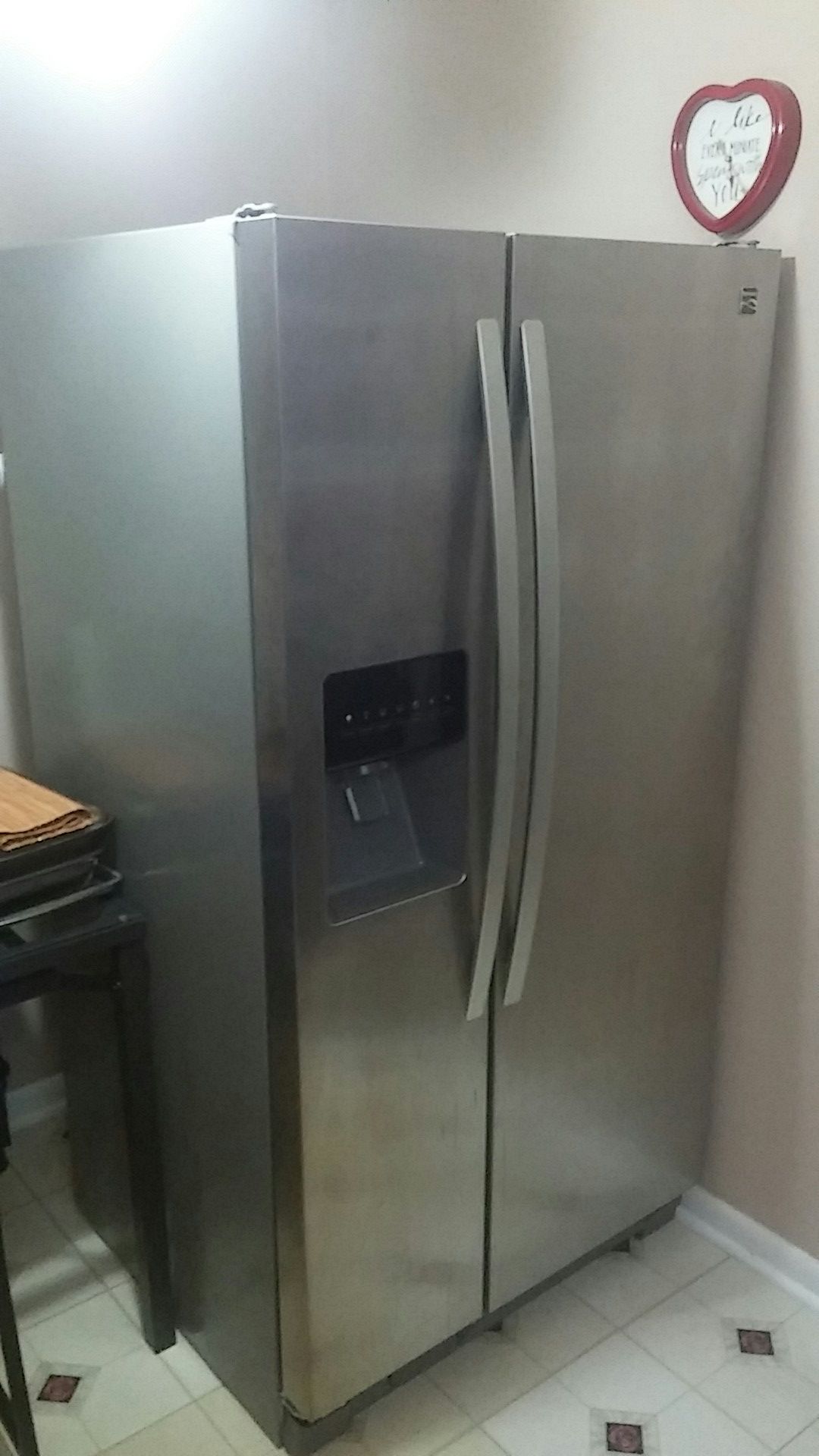 Kenmore elite refrigerator as is!
