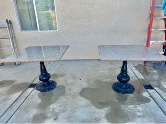 Pair of Granite tables