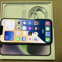 Pristine Condition Factory Unlocked iPhone 14 128gb Purple 