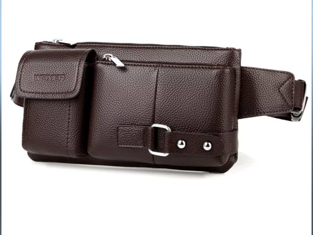 Men's Leather Waist Pack (Bag)