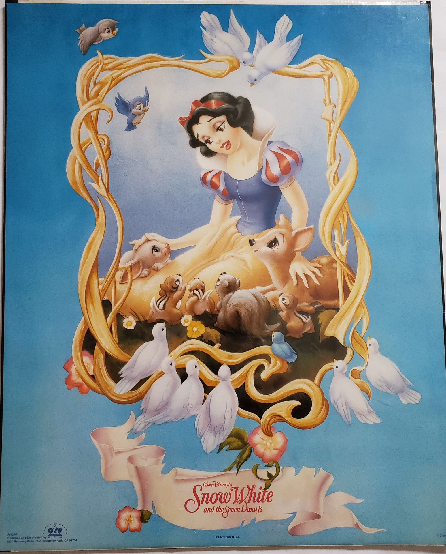Disney Snow White Poster Vintage New