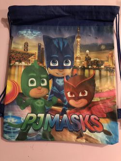 12 Pj Mask backdrop favor bags