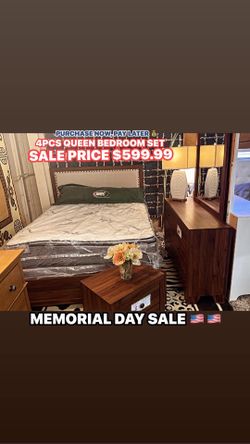 4pcs bedroom set 🇺🇸