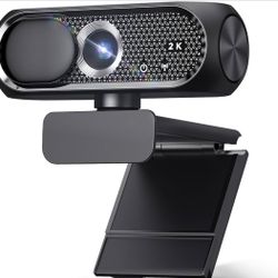Brand new, 2K Webcam USB Camera with Mic Privacy Cover Plug & Play