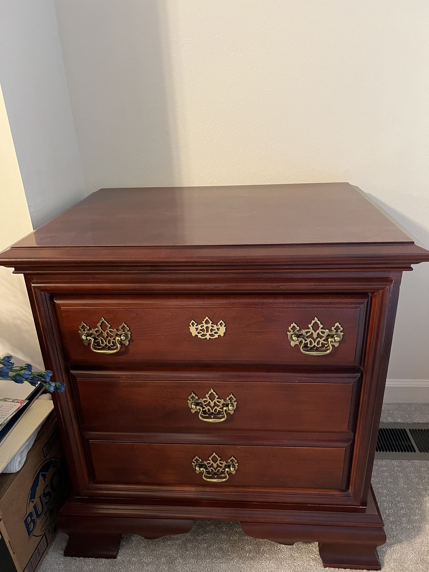 End Table Night Stand With Drawers