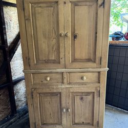 Solid Wood Armoire And Dresser 