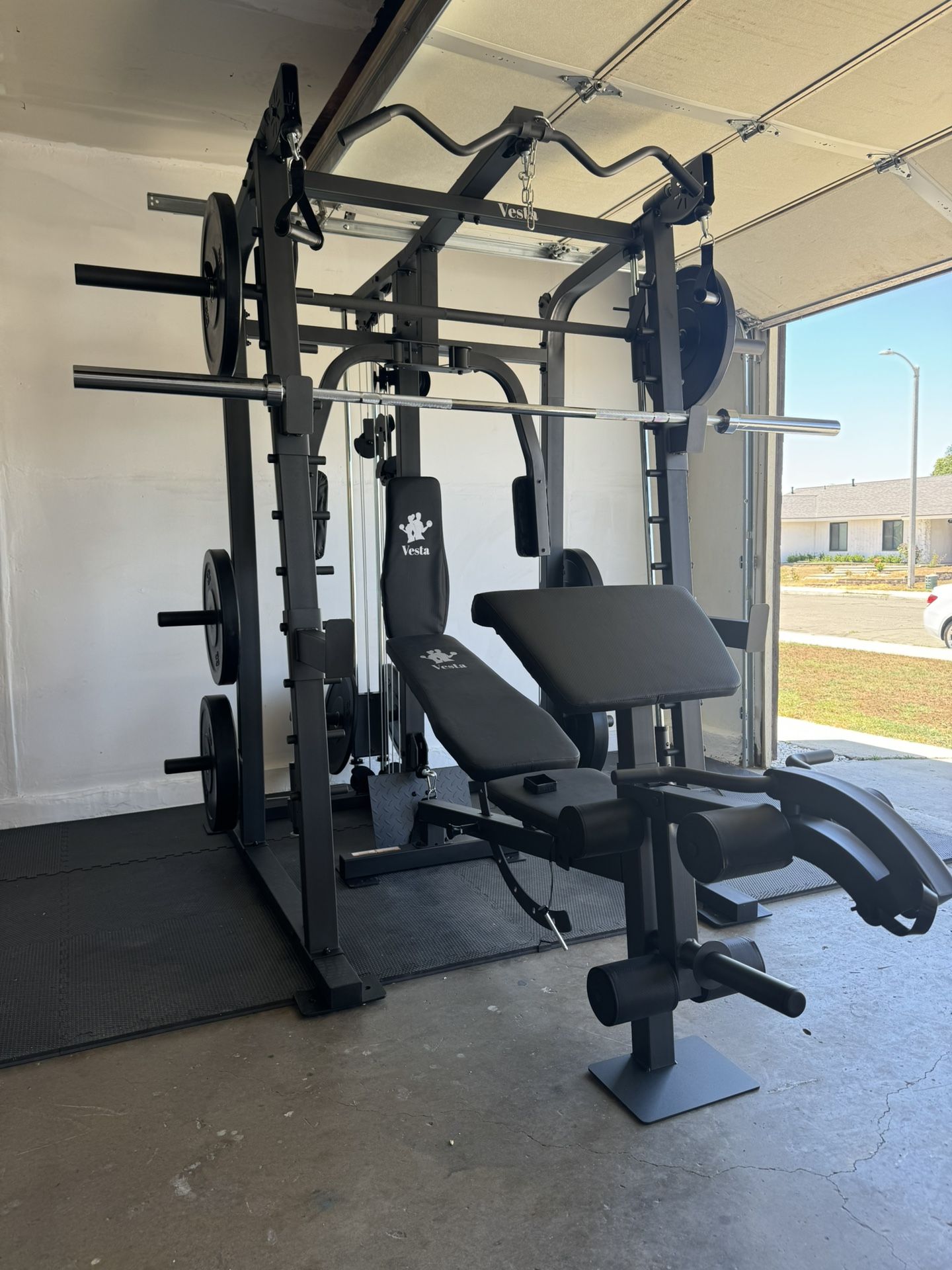 Smith Machine SM2001/FID Adj Bench/Gym Equipment/Fitness/Squat Rack/‼️⭕️WEIGHTS AND BARBELL SOLD INDIVIDUALLY ⭕️‼️FREE  DELIVERY🚚  