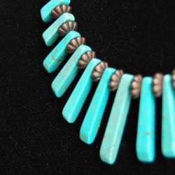 Beautiful Handmade Necklace with TURQUOISE 