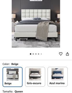 Queen  frame + mattress