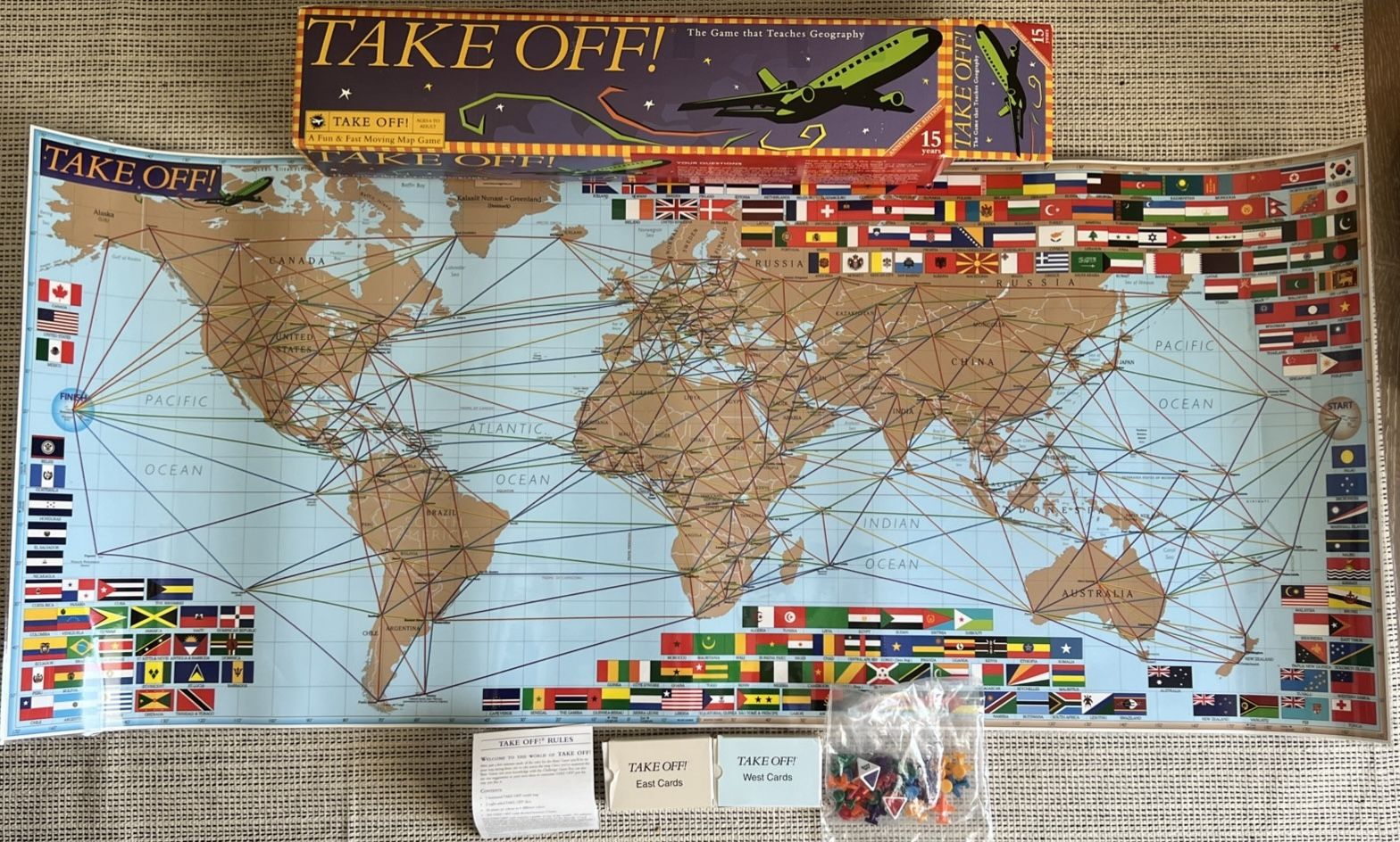 Take Off Geography Board Game 2002