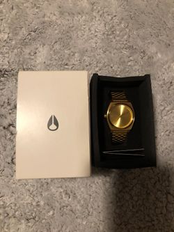 Nixon Time Teller Gold