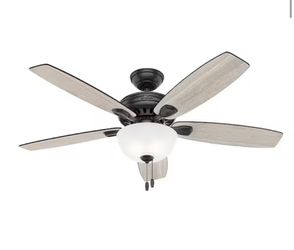 52” Hunter Ceiling Fan (black)