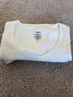 Goodfellow & Co White Ribbed Tank Top