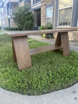 Handcrafted Wooden Bench – Artisan Design with Shoe Storage