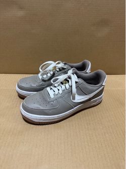 Nike Air Force 1 ‘07 LV8 Women’s Size 6.5 Gray White Leather Sneakers DJ7024-001