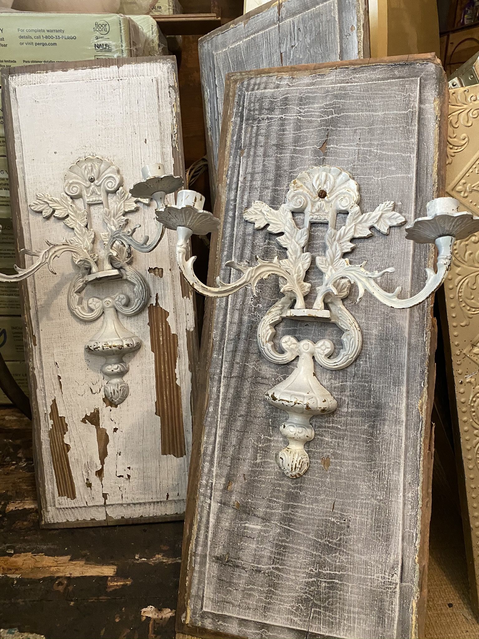Antique Candelabra Wall Decor