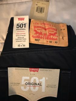 Levis 501 original black 32x32