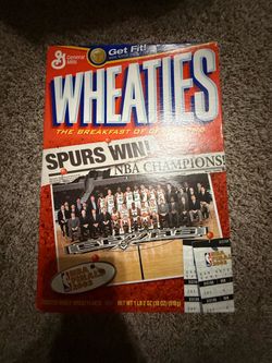 San Antonio Spurs Unopened Wheaties Cereal Box