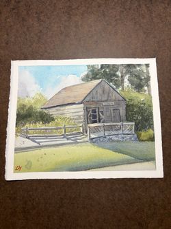 Kelsey Creek Farm - 8x10” original Watercolor painting