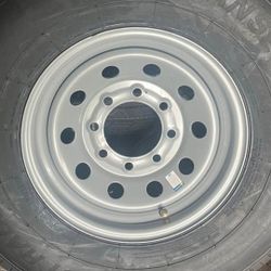 235/85r16 Transporter Wheels Rims 8x6.5 Trailer 14-ply G Rated 235 85 16 Inch Steel Grey