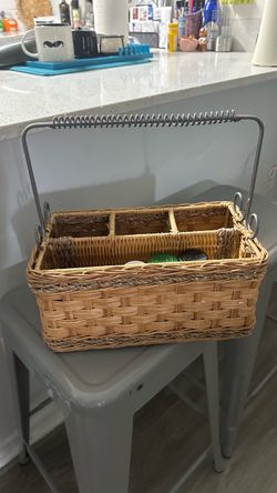 Utensil wicker decorative  basket 10.00