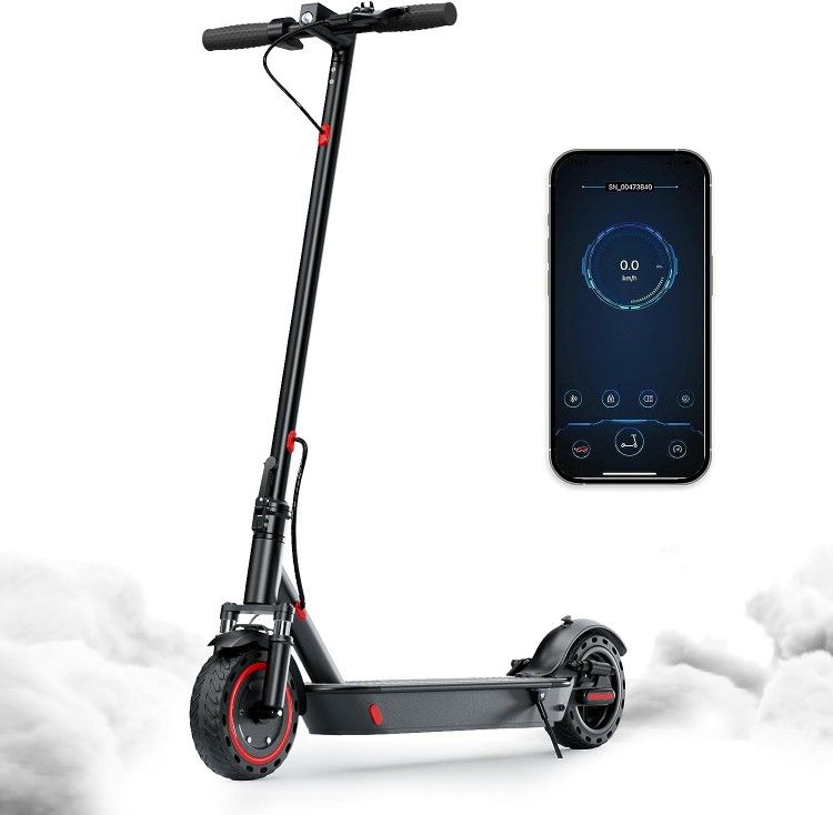 Brand new Aovowheel Electric Scooter - 8.5" Solid Tires, Quadruple Shock Absorption, Up to 19 Miles Long-Range