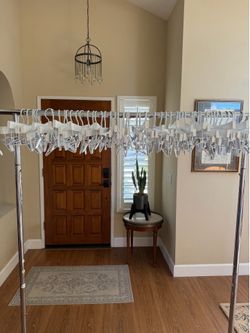 White wood dress and pant hangers