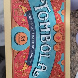 Tombola board game, an Italian game of chance similar to bingo. 