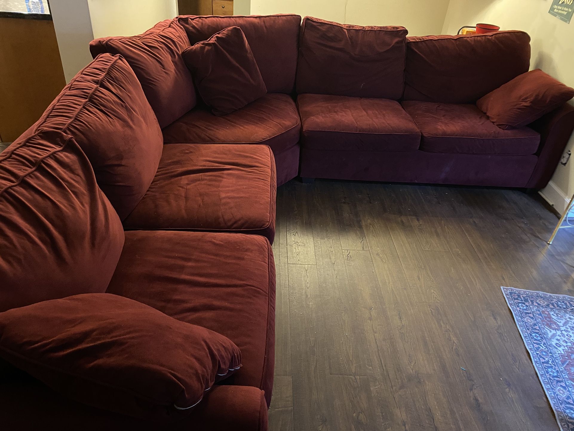 Big Dark Red Couch