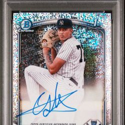 2025 Bowman Chrome Carlos Lagrange Speckle 1st Bowman Auto /299 PSA 10