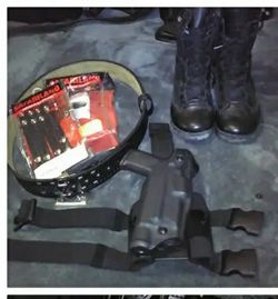 Safariland Level 3 Holster With Thigh Rig
