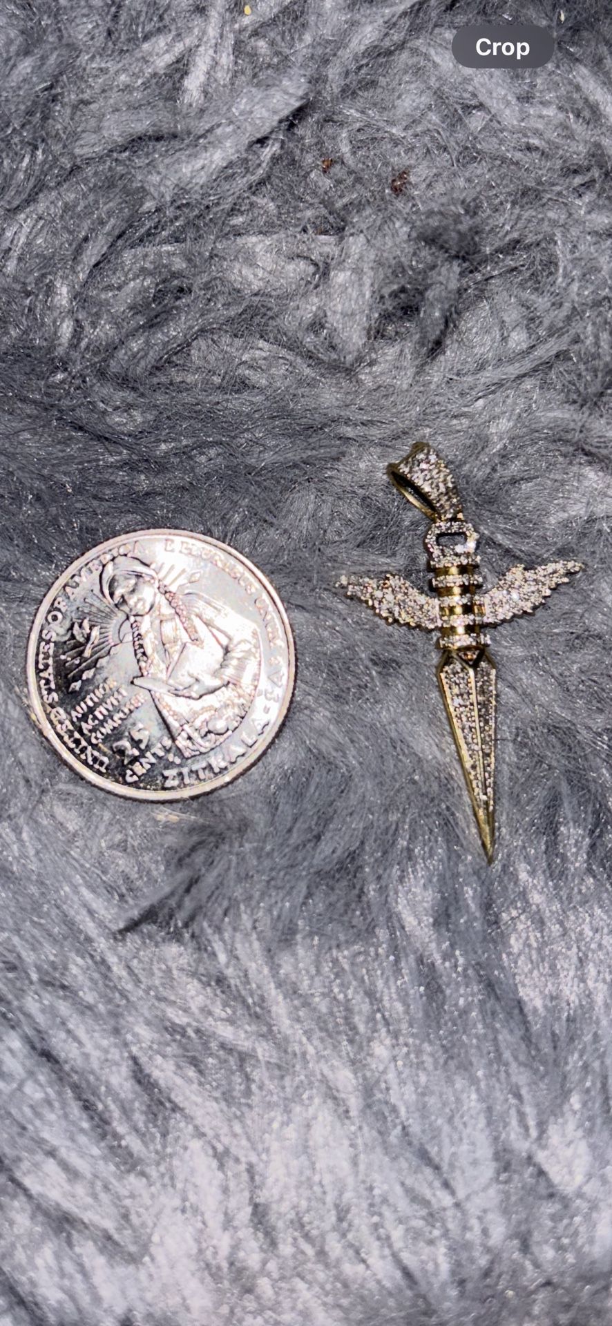 10k Gold Diamond Pendant