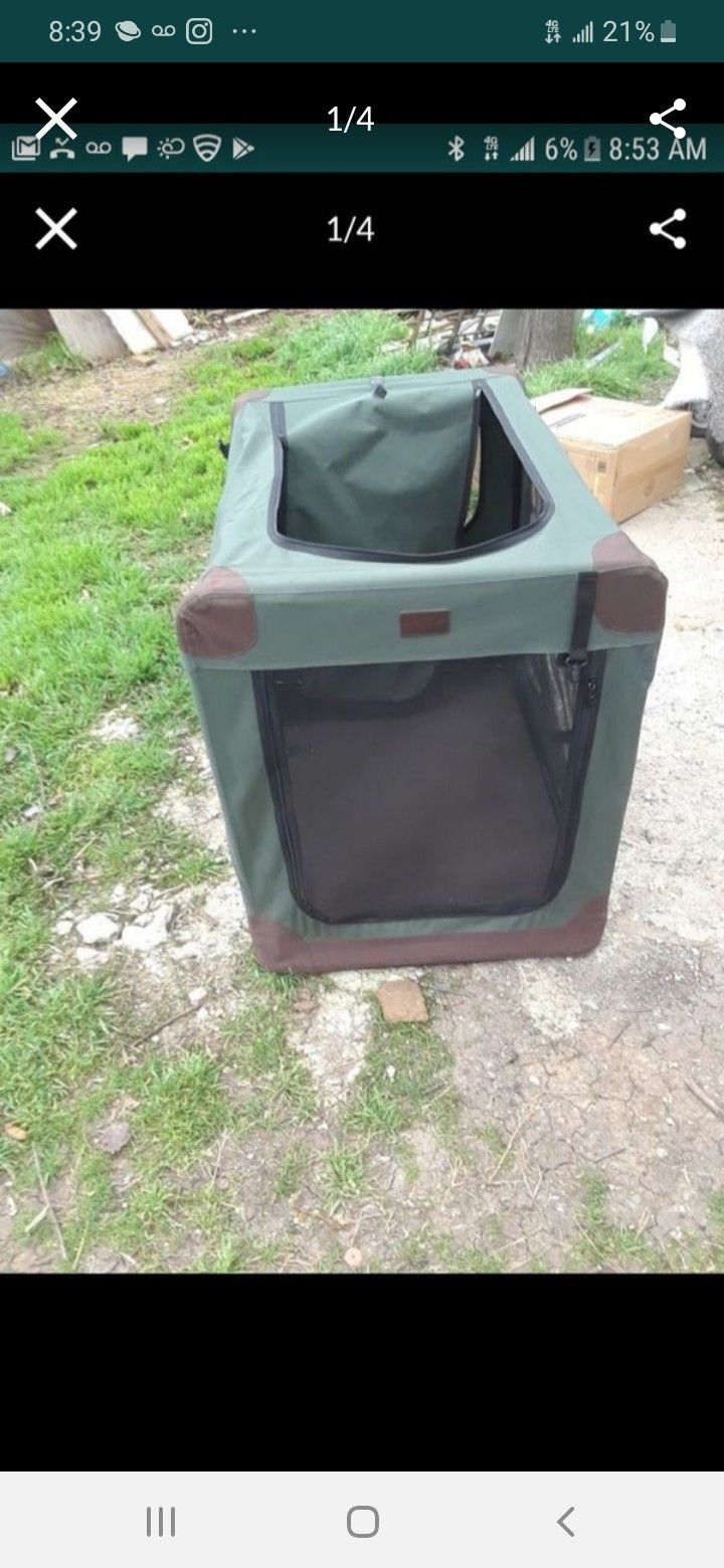 XLarge Dog Kennel does not fold down as is $45.00 cash only (serious buyers)