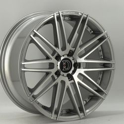 20x9 DEFY Wheels style DO1 with Sliver Machine finish 5x120 ET 35 set of 4 New In The Box