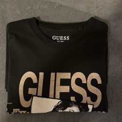Guess Men Jet Black T-Shirt