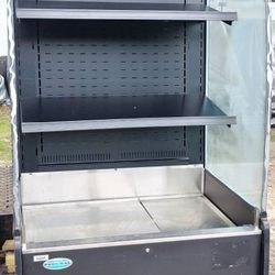 Nice! Federal Refrigerated Display Case Merchandiser Food Drink Sandwich Case for Restaurant - Cooler Fridge Refrigerated Cold