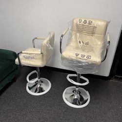 Pair of Beige Barstools